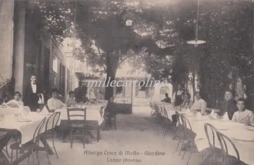 CANZO (Brianza) - Albergo Croce di Malta - Giardino 1904
