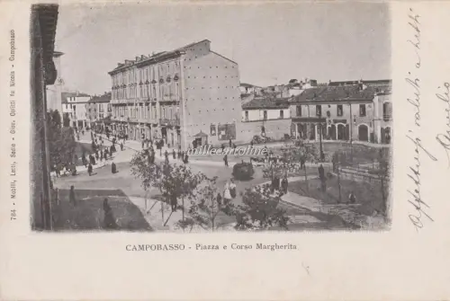 CAMPOBASSO - Piazza e corsa Margherita 1905