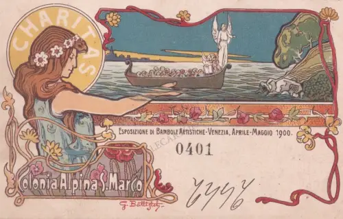 VENEDIG 1900 - ALPINKOLONIE S. RAHMEN - KUNSTPUPPEN AUSSTELLUNG