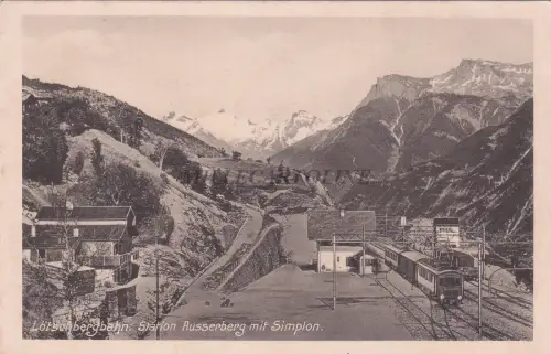 SCHWEIZ - Lötschbergbahn: Station Ausserberg mit Simplon