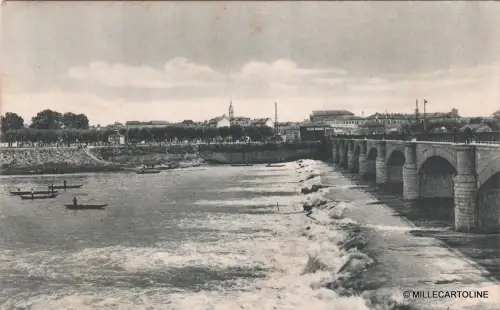 # ALESSANDRIA: BRÜCKE ÜBER DEN FLUSS TANARO (2) - 1935