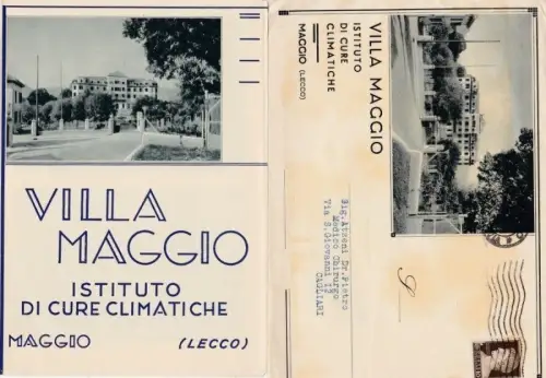 § VILLA MAI (LECCO) - Wunderschön zusammen mit Umschlag (Reise) mit 2 imm