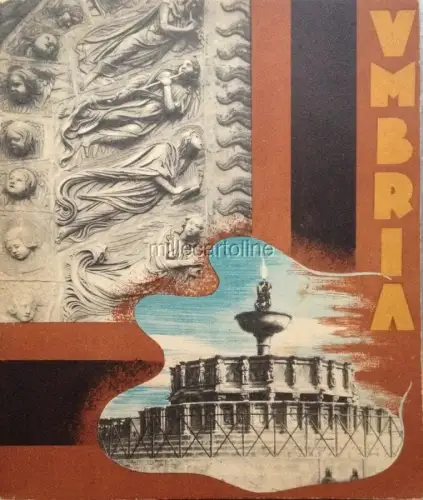 § UMBRIEN - ENIT HEFT 38 SEITEN MIT BILDERN IN GRAU/GRÜN + WEITERE FOLIE