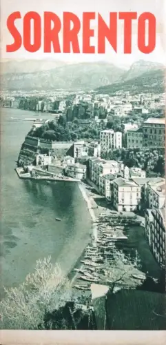 § SORRENT 1935/38 - Wunderschönes Faltblatt mit vielen eindrucksvollen Fotos
