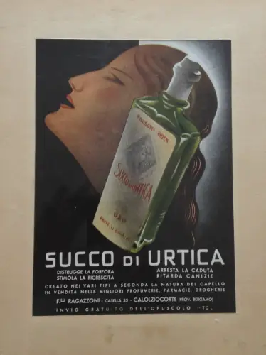 § NESSELSAFT - HOCK PRODUKTE - CALOLZIOCORTE, BERGAMO - GERAHMT