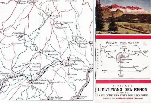 § RITTNER HOCHLAND (SÜDTIROL) - Touristenfalz mit Foto und Grundriss