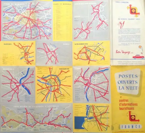 § SHELL CARD - FRANKREICH UND FRANZÖSISCHE STADT - TOURISTISCHE INFORMATION