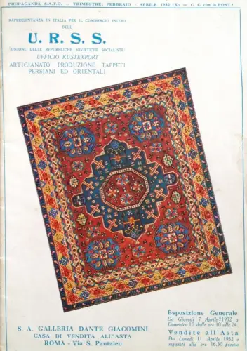 § KATALOG 1932 - Auktion Perser- und Orientteppiche, Preisliste