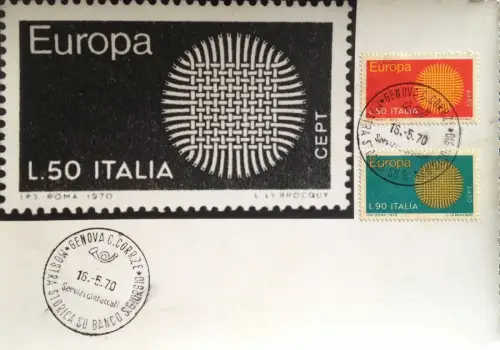 § MAXIMUMKARTON 1970 - EUROPA, MIT SERIE L.50 UND L.90 REPUBLIK
