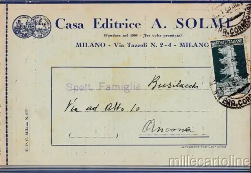 § CASA ED. A. SOLMI - FALTBARE PRÄSENTATIONEN VERSCHIEDENE VERÖFFENTLICHUNGEN 1939