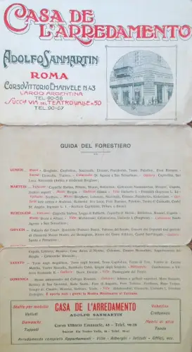 § MÖBELHAUS SANMARTIN, ROM - KLAPPBAR MIT GRUNDRISS UND STRAßENLINIEN