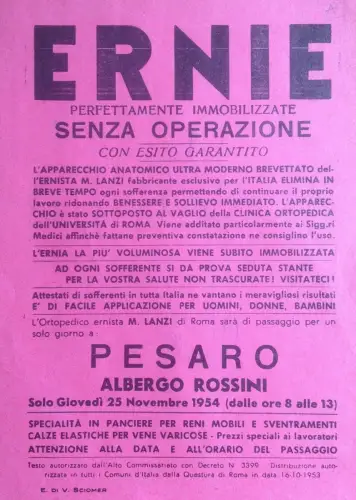 § ERNIE OHNE BETRIEB - FLYER 50ER JAHRE MIT GERÄTEPRÄSENTATION