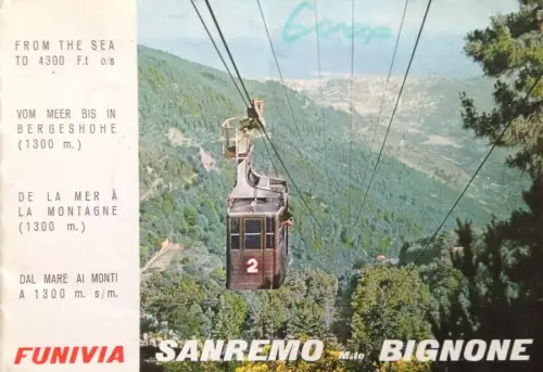 § FUNIVIA SANREMO M.TE BIGNONE - TOURISTISCHES KLAPPBAR