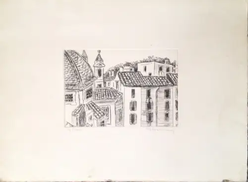 § G. BERNARDI - 3 PUNTESECCHI DI ROM (TIBER, RUINEN UND IN DER NÄHE DES GIANICOLO)