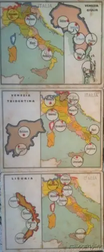 § GEOGRAPHISCHES SPIEL - 3 Regionalordner Irredentismus und Ligurien 30er Jahre