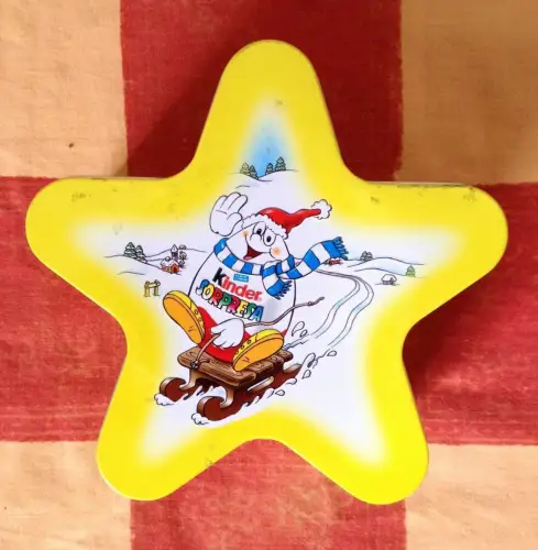 § KINDERÜBERRASCHUNG - BLECHDOSE IN STERNFORM