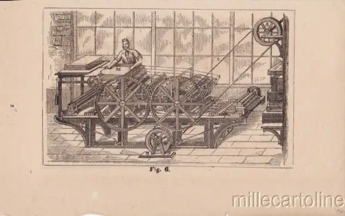 § WISSENSCHAFTLICHE ERFINDUNGEN - DER DRUCK LOT VON 3 FORMEN 1880 C.A