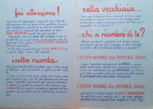 § INSTITUTO NAZ. SOZIALVERSICHERUNG - RENTENINFORMATIONSFALT