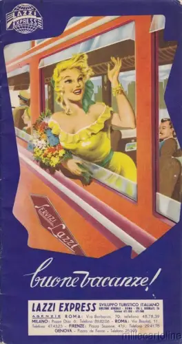 § LAZZI EXPRESS - Werbeheft mit Programmen und Vorschlägen 1954