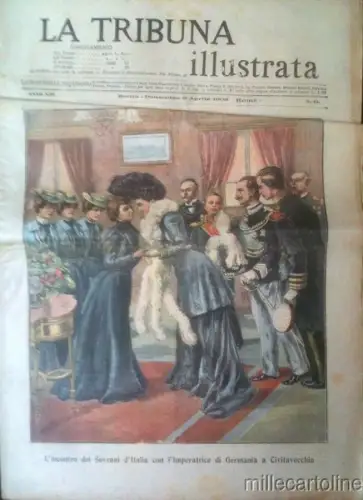 § DIE TRIBÜNE (BEILAGE) - APR 1905 - Herrscher von Italien und Kaiserin Deutschland