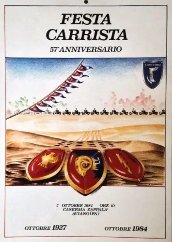§ PLAKAT 57. JAHRESTAG PANZERFEST AVIANO 1984