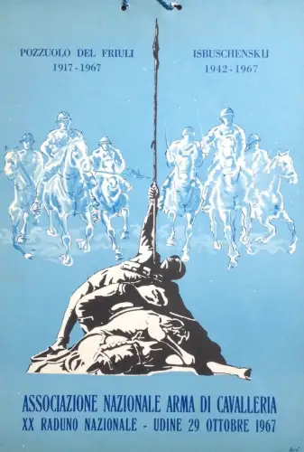 § PLAKAT DES XX. NATIONALEN KAVALLERIETREFFENS - UDINE 1967