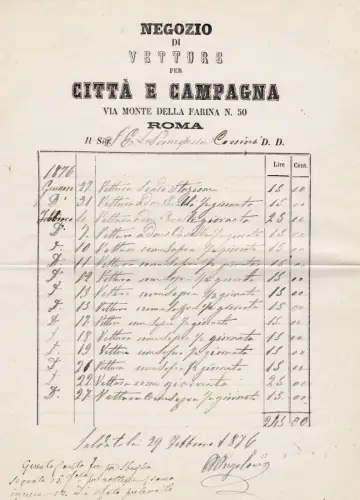 § AUTOSHOP FÜR STADT UND LAND - Rechnung auf Briefkopf 1876