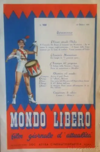 § FREIE FILMWELT AKTUELLE ZEITUNG' - Inhaltsverzeichnis - Astra Cinematografica '54