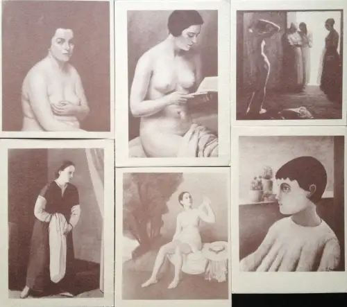 § MODELLE 1985 - AUSSTELLUNG VERSCHIEDENER KÜNSTLER IN 10 KARTEN - MITZI SOTIS