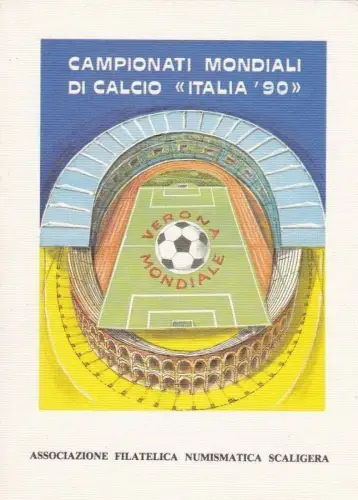 § FALTBARE PRÄSENTATION FUSSBALL-WELTMEISTERSCHAFTEN ITALIEN '90