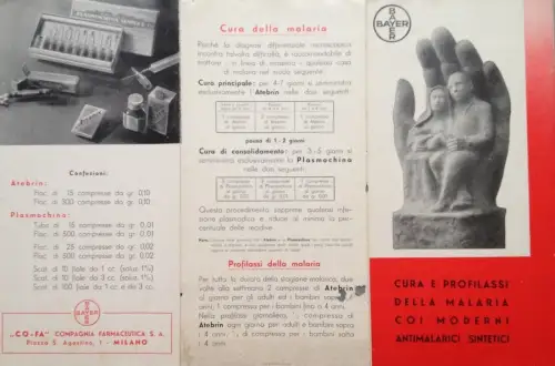 § FALTBAR - BAYER, MODERNE MALARIAMITTEL
