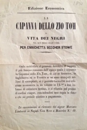 § GELÖSTE SEITE ZUR PROPAGANDA DER ONKEL TOM HÜTTE 1890