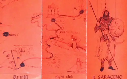 § NIGHT CLUB IL SARACENO, AMALFI - Piccolo faltbar 1970