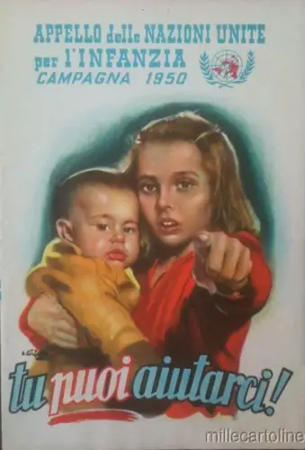 § FALTBARE VEREINTE NATIONEN FÜR KINDER - DIS. CIRIELLO - 1950