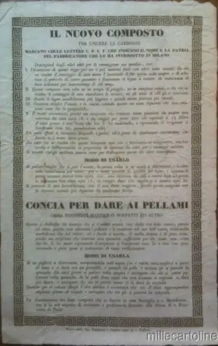 § KLEINES POSTER MIT DEKORATION - Neue Verbindung zum Salben der Kutschen 1820