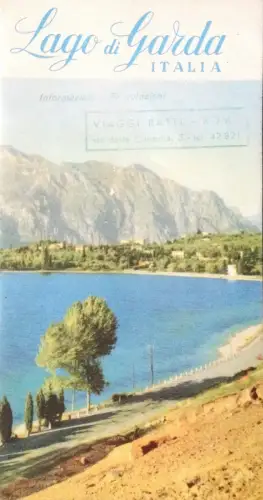 § FARBIGES TOURISTENFALZ 50ER JAHRE MIT VIELEN BILDERN - GARDASEE