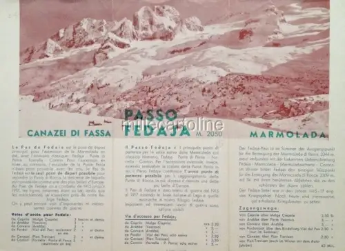§ TOURIST FALTBAR - CANAZEI, PASSO FEDAJA, MARMOLADA - PREISE UND INFO