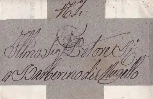 § R. LOTTERIA DI TOSCANA 1862 - Versand der ausgegebenen Nummern mit Kopie Auszug