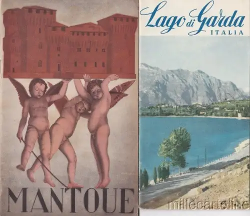 § REISEZEITSCHRIFTEN UND BROSCHÜREN UND AGENTUREN 1933-50 - 7 Stück Tripolitanien, Gardasee usw.