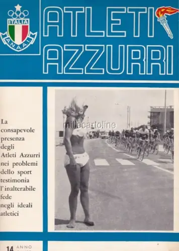 § MAGAZIN ATLETI AZZURRI JUNI 1967 - Seite Felice Gimondi gewinnt 50. Runde
