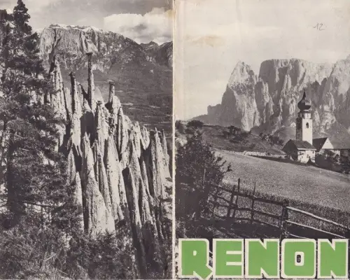 § RENON - Schönes 2-Farb-Faltfach mit verschiedenen Fotos - Az. touristisch