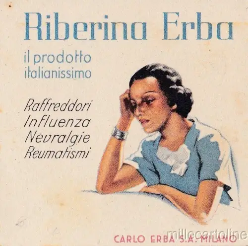 § RIBERINA ERBA - WERBEFIGUR - CARLO ERBA
