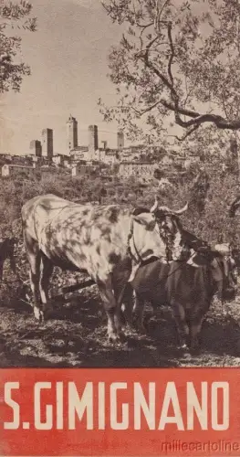 § SAN GIMIGNANO TOURISTISCHE BROSCHÜRE ZUM ÖFFNEN - BILDER UND PROV. SIENA