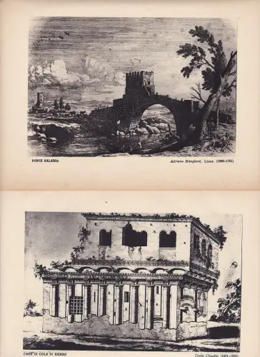 § ROM - Drucke von 1600-1700 gedruckt 1937 für Serie Italia Ed. Morpurgo