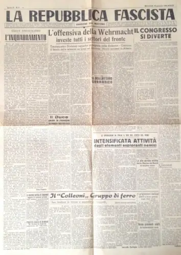 § RSI - DIE FASCHISTISCHE REPUBLIK 10. JANUAR 1945 - COP. UND SEITE 2