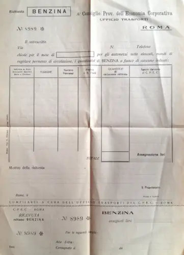 § BENZIN ANFRAGEKARTE FÜR LKW, BUSSE ETC. - ABNEHMBARE QUITTUNG