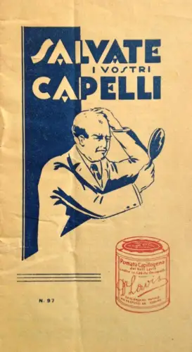 § RETTEN SIE IHRE HAARE, HAARLOGENE SALBE VON DR. LAVIS - ILLUSTRIERTE BROSCHÜRE.