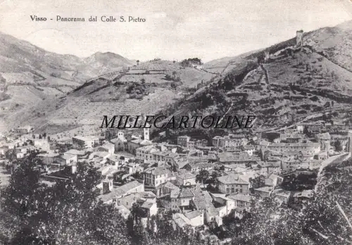 VISSO: Panorama dal Colle S. Pietro 1955