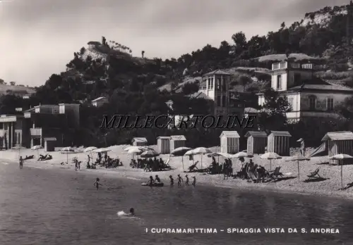 CUPRAMARITTIMA: Strand gesehen von S. Andrea 1950