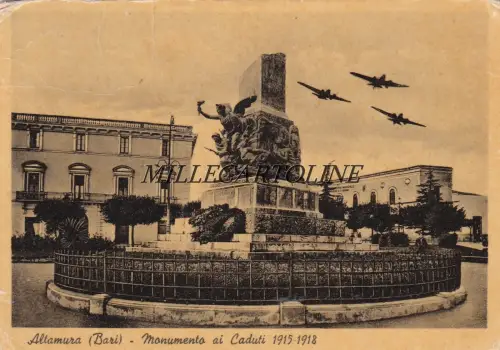 ALTAMURA: Gefallenenkmal 1915 - 1918 1951